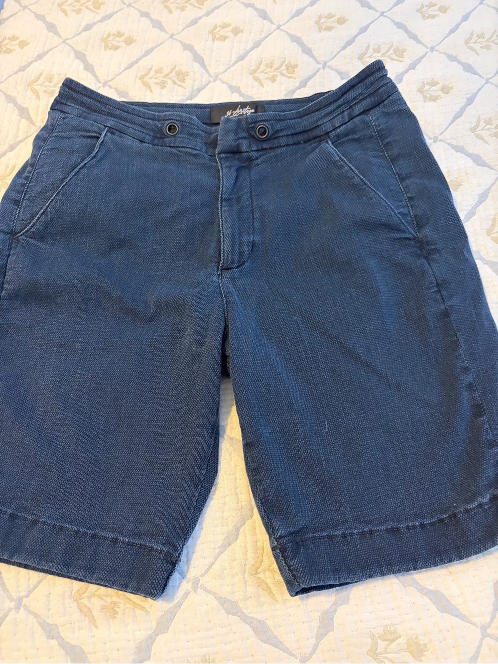 Heritage Men's Dark Blue Flat Front Shorts